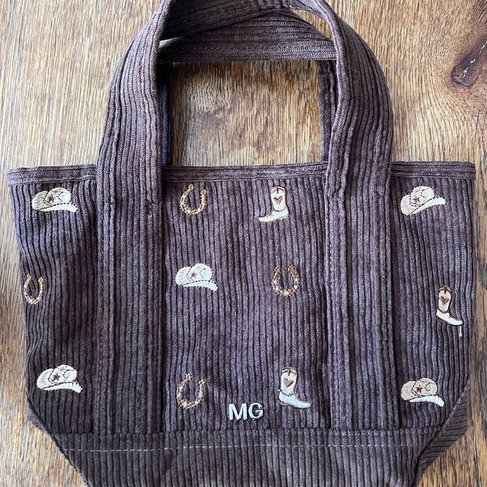 Madden Girl Brown Tote Bag with Western Embroidery